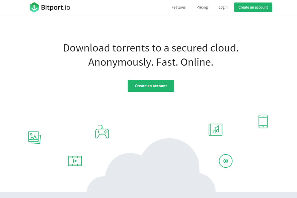 Bitport Landing page