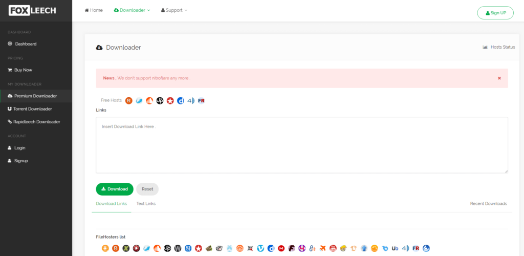 Dashboard is not nicest - Foxleech