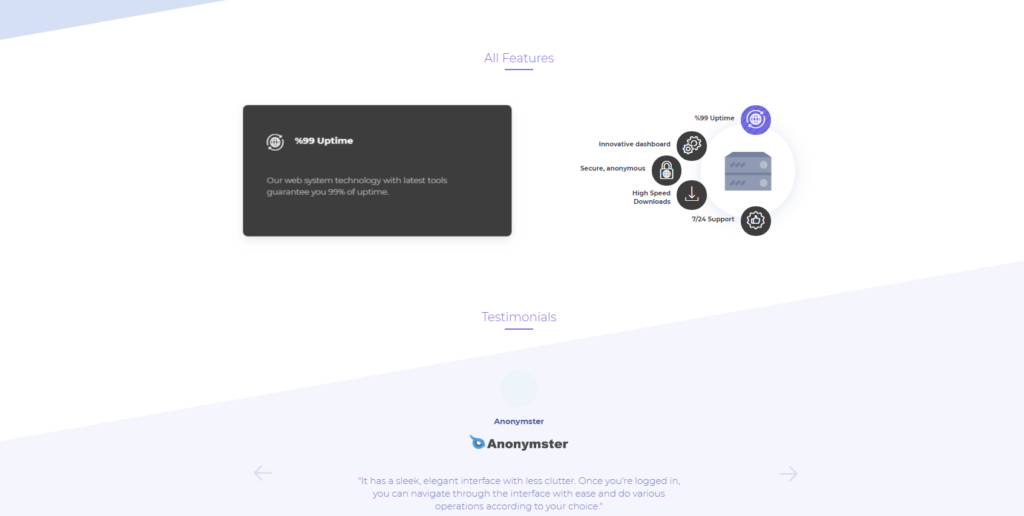All features of Sonicseedbox