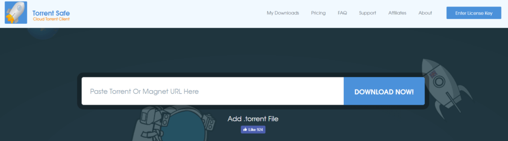 Torrentsafe - the main input