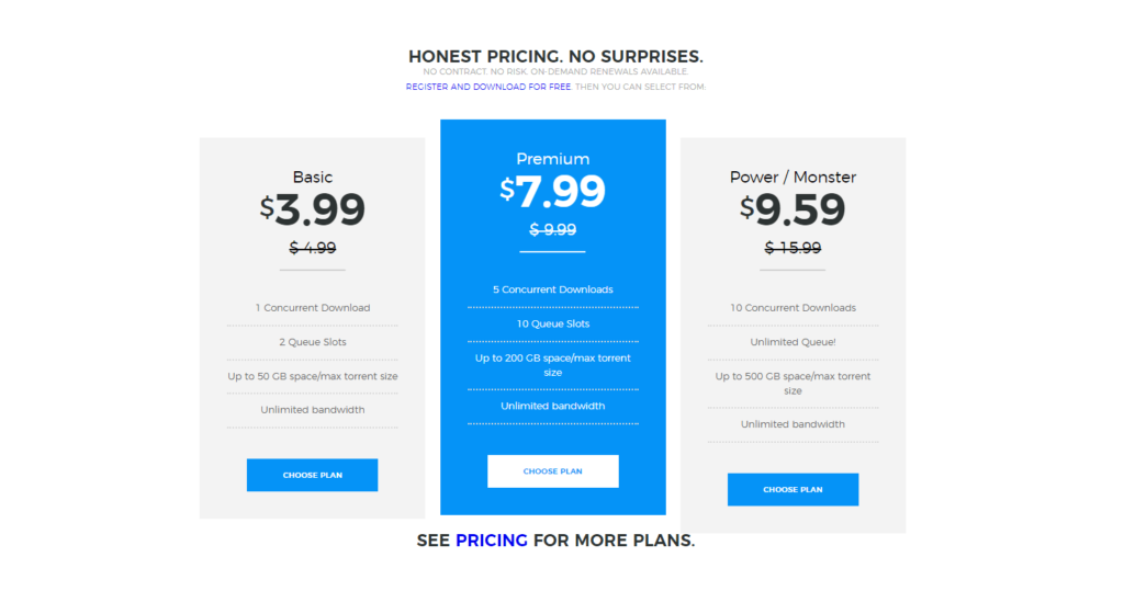 Transfercloud - pricing