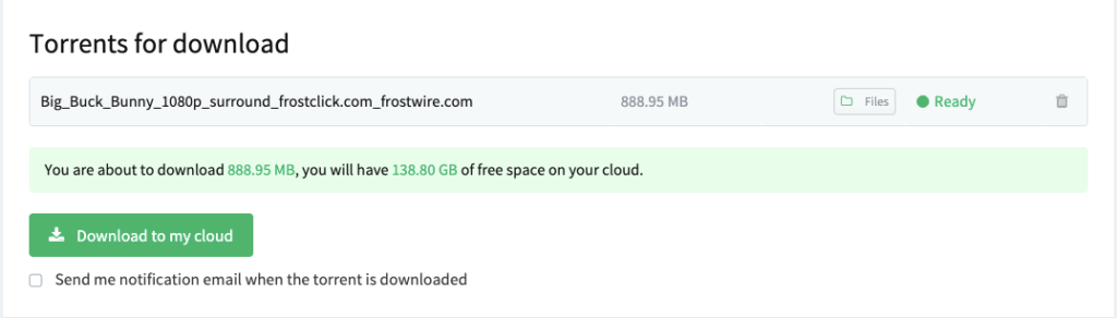 Adding torrent is simple